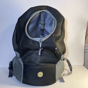 K9 Sport Sack Dog Backpack - Black and Gray